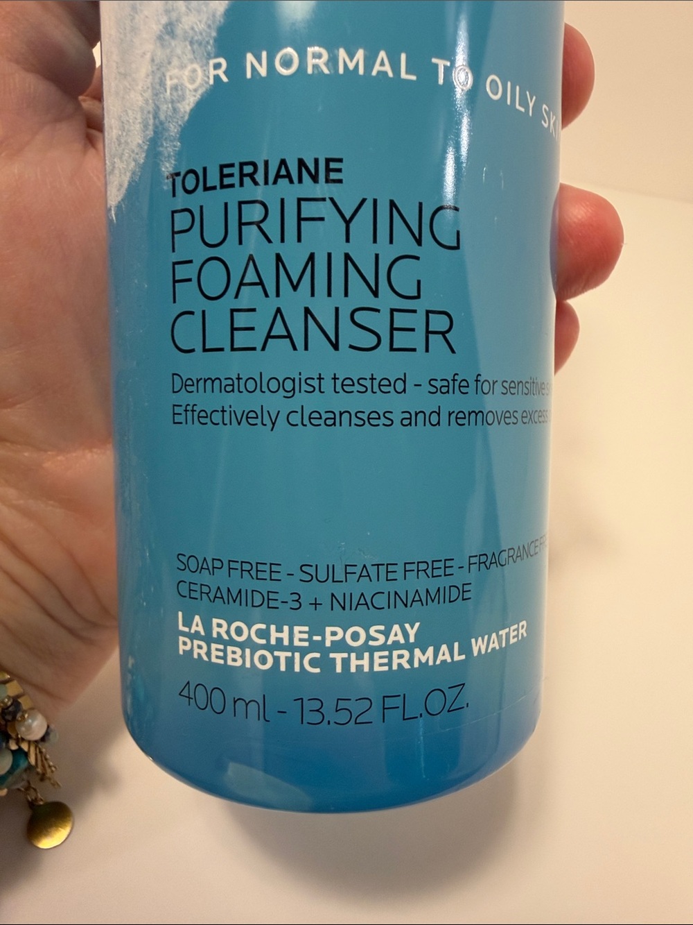 La Roche-Posay Toleriane Purifying Foaming Cleanser - Blue - Picture 3 of 4